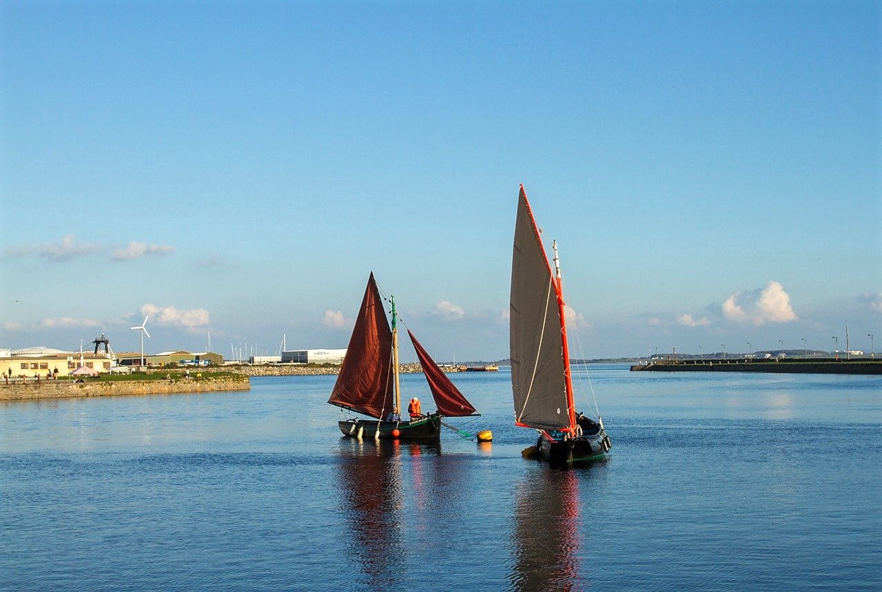 Galway is known for its rich fishing tradition, and home to a unique build of sailboat known as the Hooker.